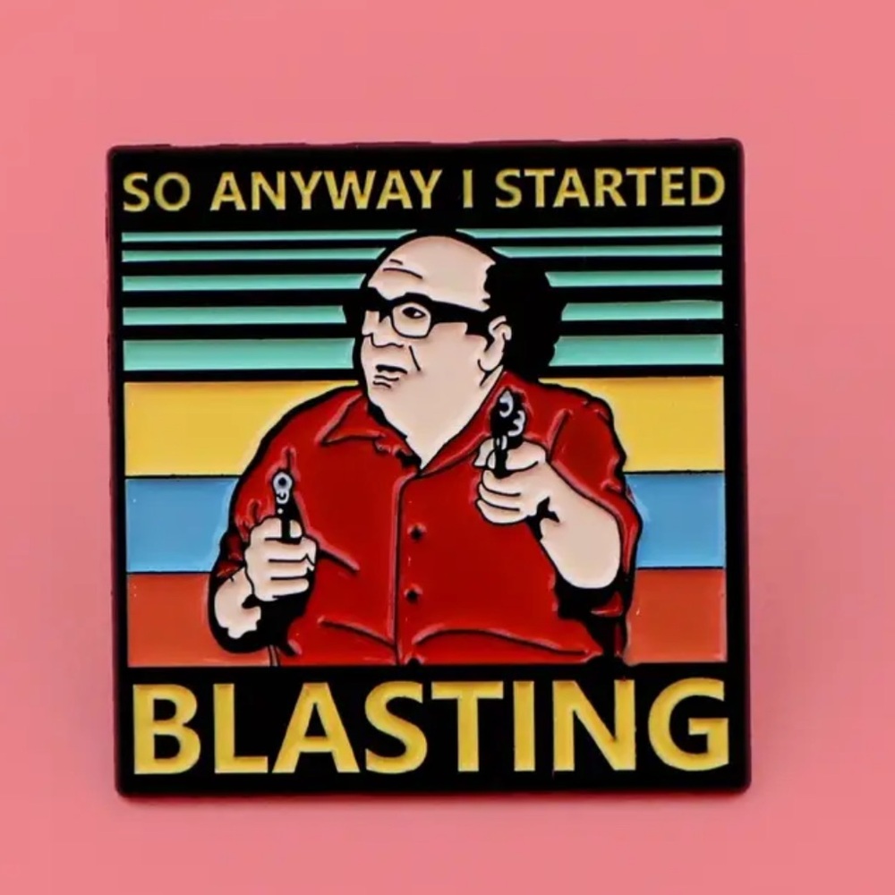 It's Always Sunny in Philadelphia 2005 Sitcom 16 Seasons Retro Style Enamel Pin
